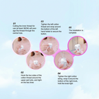 Butterfly Design Electric Threading Epilator Facial Hair Remover Machine
